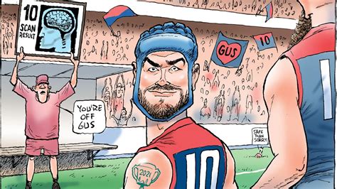 cartoonhd concussion|Concussion cartoon both tribute and caution as Brayshaw bows out.